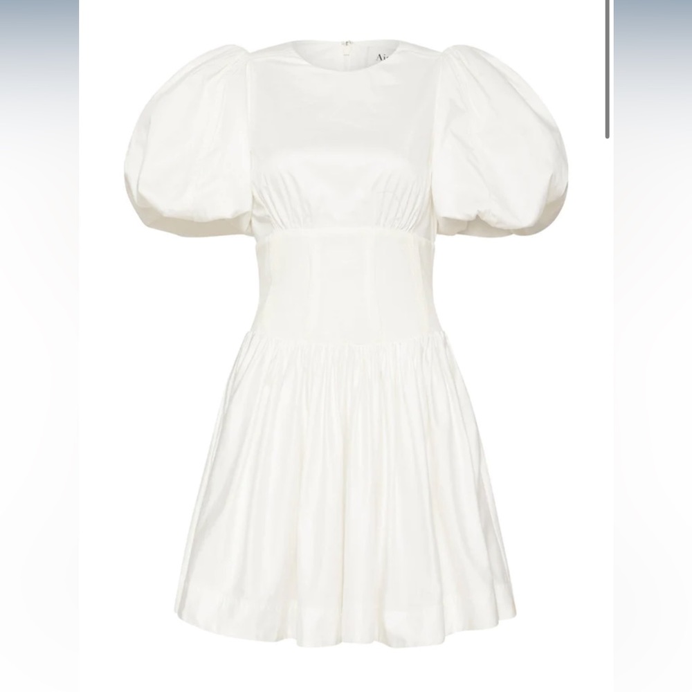 Aje Gianna Puff Sleeve Mini Dress